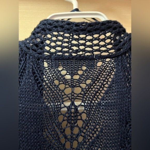 ⚫️ BOGO Vintage open front knitted long cardigan size small - Picture 9 of 9